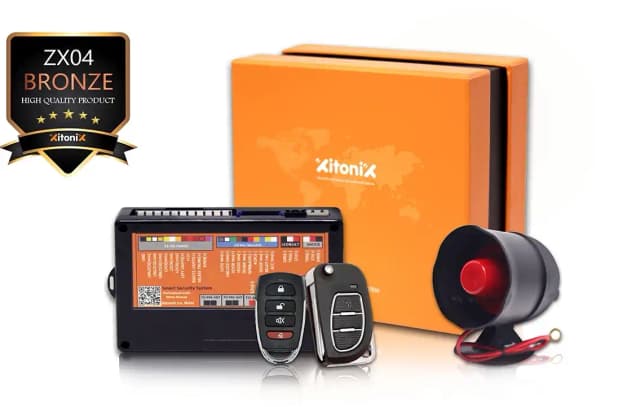 دزدگیر ساده خودرو مدل ZX04 (برنزی)